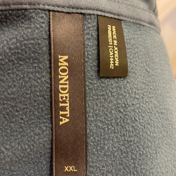 Mondetta Performance Full Zip Hoodie, slate blue color, size XXL - Picture 6 of 11